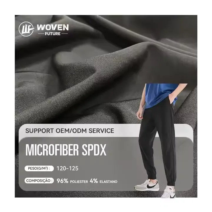 Shaoxing Woven Future four sided licra poliester fabricantes de tela stretch print fabric tecido licra microfibra spandex fabric