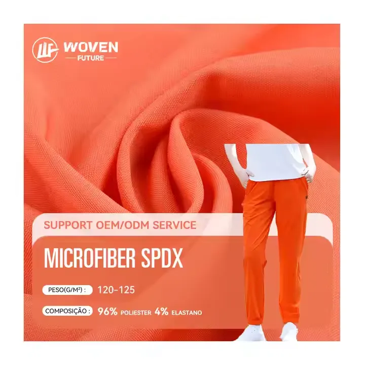 Shaoxing Woven Future four way poliester fit mechanical fabric licra tecido telas polyester microfibra spandex for sports sets