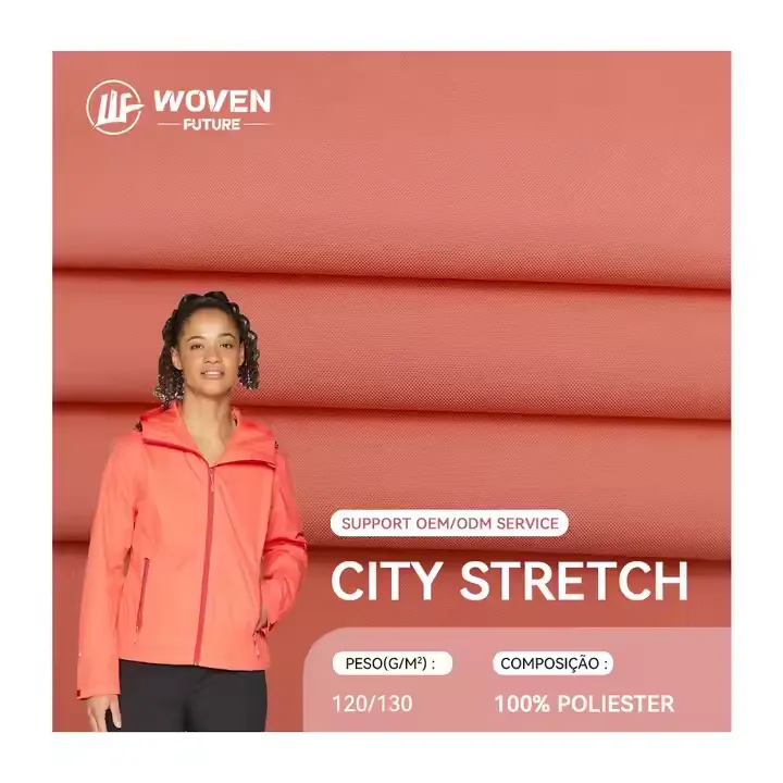Shaoxing WovenFuture woven 150d elastane waterproof tpu trade 100% polyester mechanical stretch microfibra fabric for sports