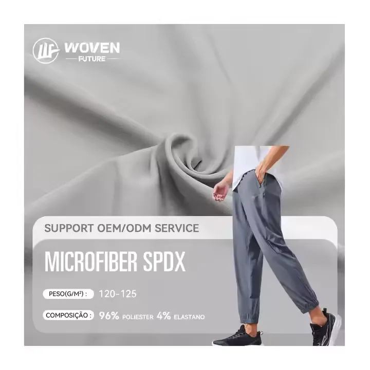 Shaoxing WovenFuture wholesale tale poliester fita tecido licra custom four way stretch microfiber spandex fabric for sportswear