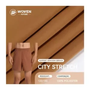 Shaoxing Woven Future 150d 100% polyester fabric quickdry children's garment jacket mechanical city stretch microfiber fabric