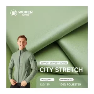 Shaoxing WovenFuture poly bonding stretch woven licra niki shorts waterproof rolls microfiber fabric with tpu