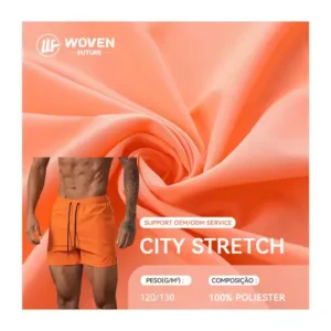 Shaoxing Woven Future fabric tejido combinados shorts city stretch mechanical fabrics outdoor microfiber for gym wear