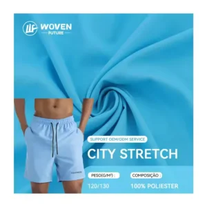 Shaoxing Woven Future woven 150d textile breathable polyester elastic telas mechanical city stretch microfibra fabric for sports