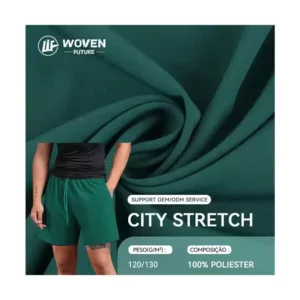 Shaoxing Woven Future wholesale 100% polyester elastane tales dyed cool dry city stretch fabric microfiber fabric