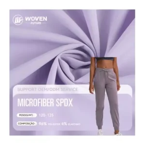 Shaoxing WovenFuture four way stretch garment athletic sports wear fashion soft comfortable tales microfiber spandex fabric