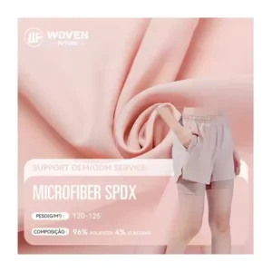 Shaoxing WovenFuture 96%T 4%SP tear proof fabric roll quality licra tecido esticado microfiber spandex fabric for sports wear