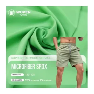 Shaoxing WovenFuture 120gsm Telas Al Por Mayor 4 Way Stretch Tracksuits Licra Microfiber Spandex Polyester Sports Wear Fabric