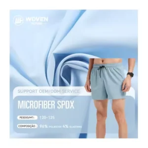 Shaoxing WovenFuture 4way licra dacron tecido duravel stretch cor solida elegante e microfiber spandex fabrics for sportswear