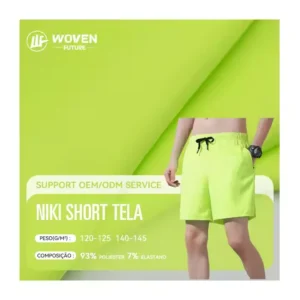 niki shorts tela 140gsm woven four-sided stretch fabric tela secado rapido waterproof polyester microfiber jurly novak fabric