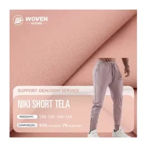 100d 140gsm Niki Short Waterproof Tela Enagua Traje 4 Way Stretch Spandex Material Microfiber Sportswear Jurly Novak Fabric