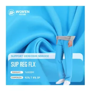 Shaoxing wovenfuture 165gsm 92%T sup reg flx microfiber polyester price per meter microfiber 8% spandex fabric for sportswear