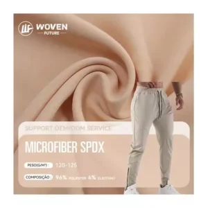 Shaoxing WovenFuture four-sided licra trendy textile per roll tecido polyester microfibra spandex fabrics for gym wear