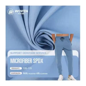 Shaoxing Woven Future Brazilian 120gsm tights sweatshirt spandex licra polyester tela mixta microfibra spandex sports fabric