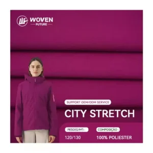 Shaoxing WovenFuture tejidos film manufacturers waterproof 150d mechanical stretch telas microfibra 100% polyester tpu fabric