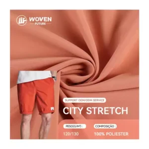 Shaoxing Woven Future polyester microfiber fabric plain cloth manufacturing mechanical stretch microfiber fabric in China