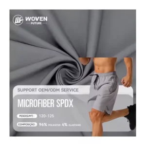 Shaoxing wovenfuture 100d 4 way stretch 96%p 4%sp woven icras deportivas para muj 120gsm microfiber spandex sports fit fabric