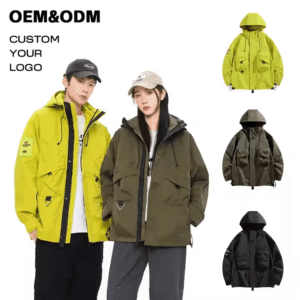 Waterproof Tactical Mountain Sportswear Casual Unisex OutdoorJacket Hooded Adjustable Coat Windbreaker Jacket for Men and Women