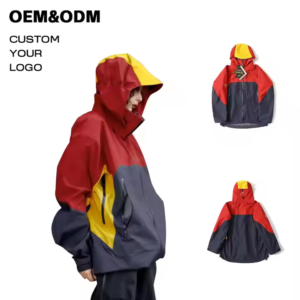 Outdoor Sportswear Customized Logo Unisex Hard Shell Climbing Hiking Breathable Waterproof Windproof Jacket