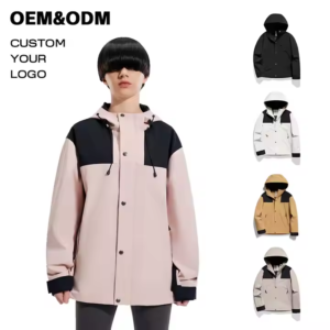 Outdoor Leisure Couple Waterproof Windproof Breathable Jacket Mountaineering Zipper Tracksuit Windbreaker Jacket for Women